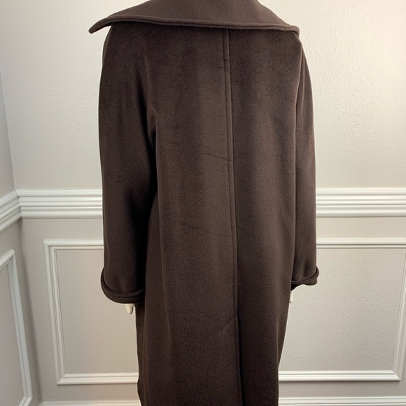 Max Mara Wool Car Coat Overcoat Cocoon Brown 6 - Picture 2 of 8